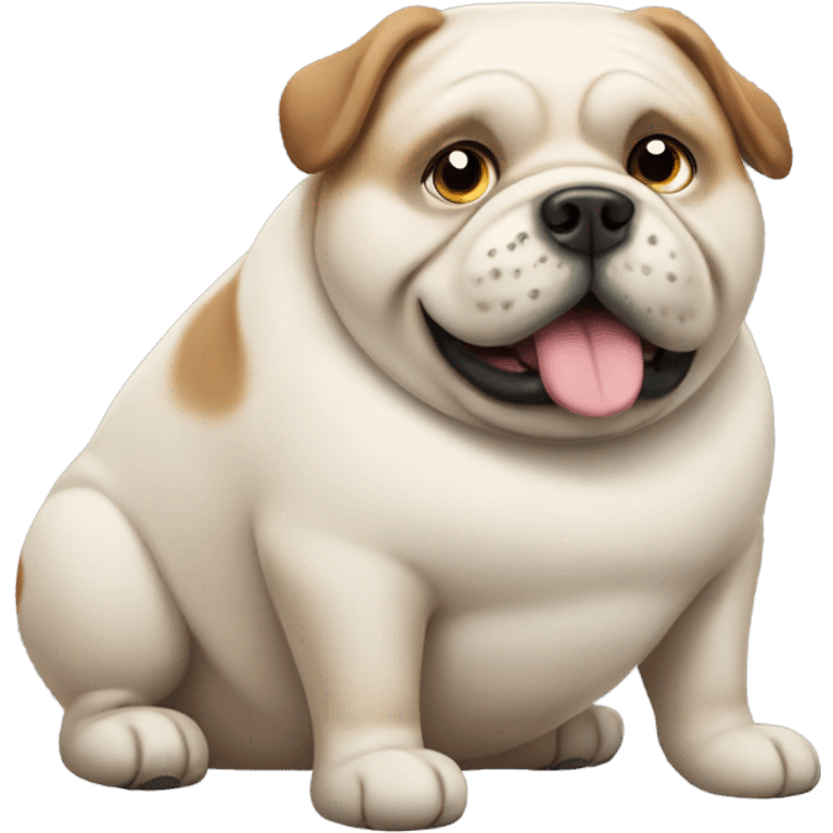 really really obese dog emoji