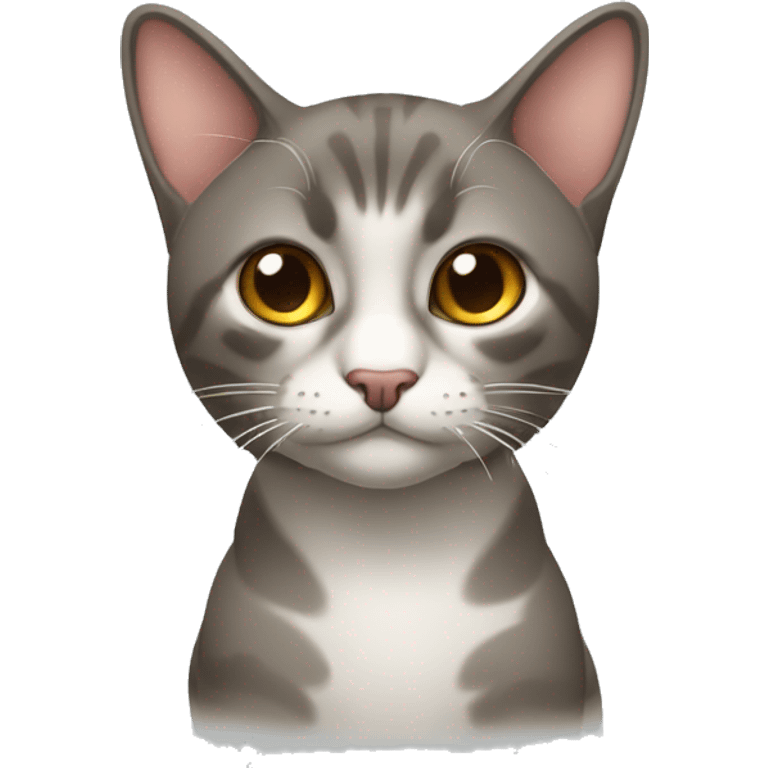 Gato de óculos fazendo legal emoji