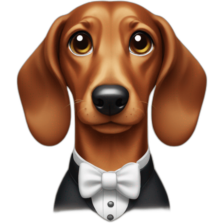 dachshund butler emoji