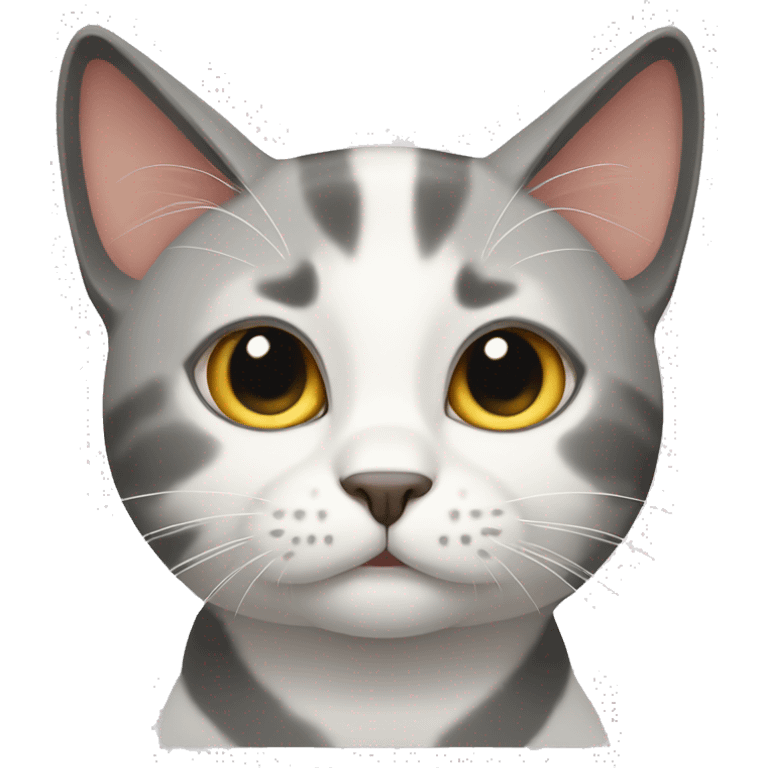 bicolor cat emoji