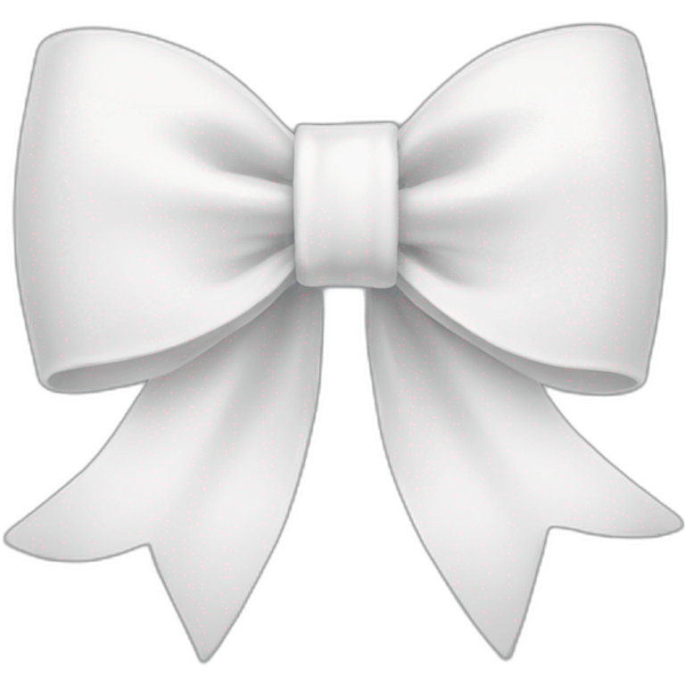 White bow emoji