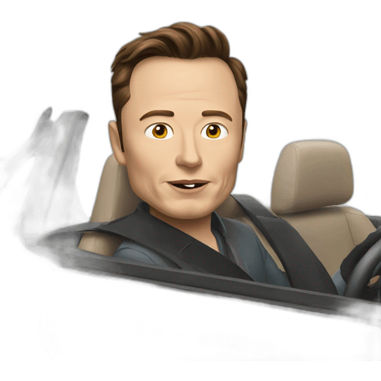 elon musk driving emoji