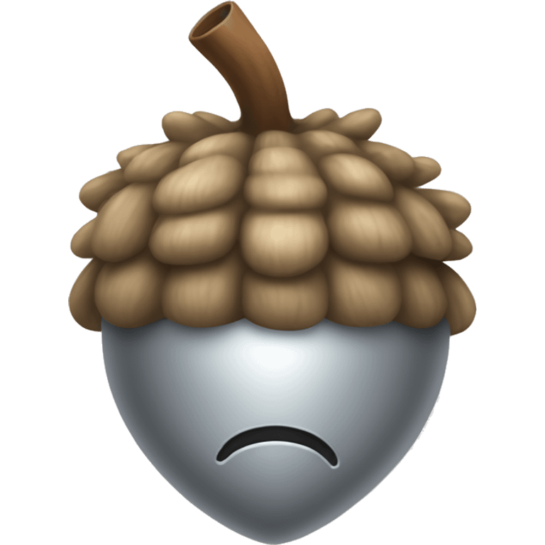 SINGLE, silver acorn emoji