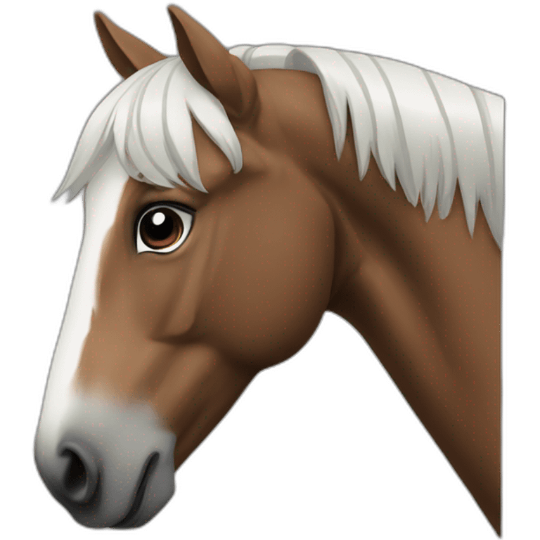 Horse riser emoji