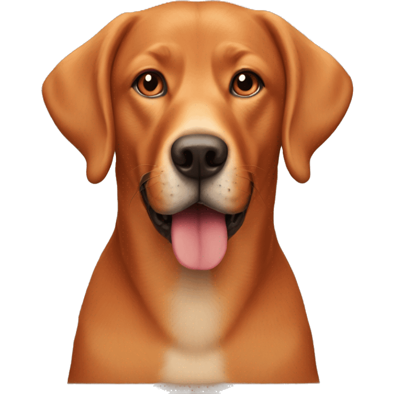 Fox red labrador emoji