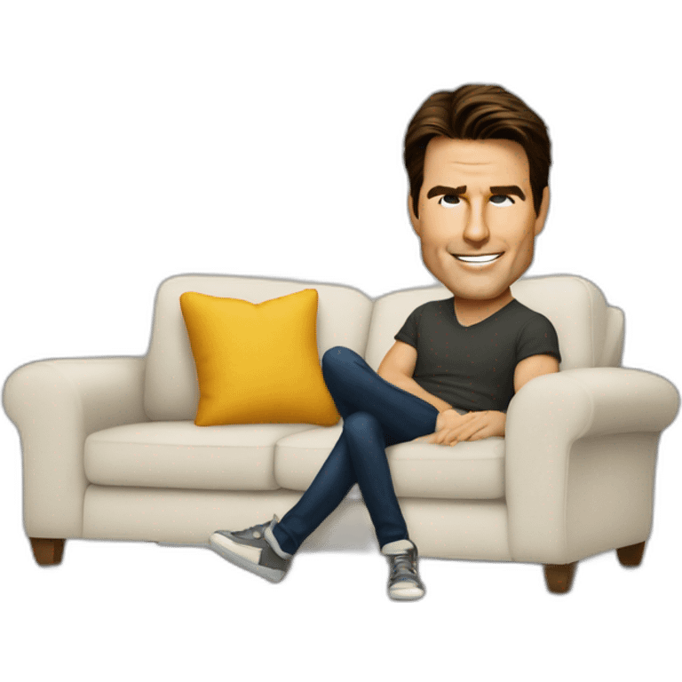 tom cruise on a sofa emoji