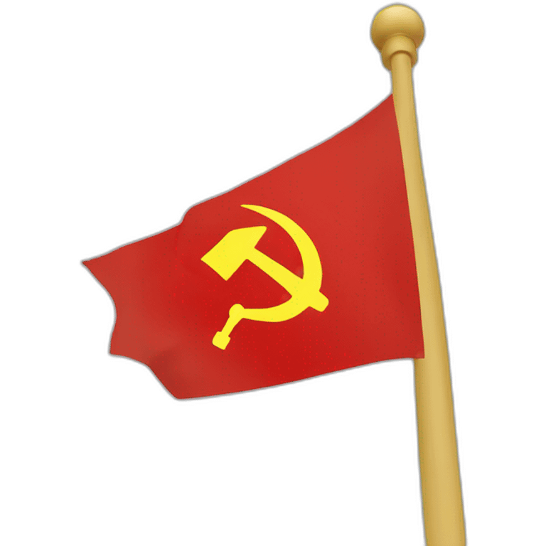 Flag of Soviet Union, accurate style emoji