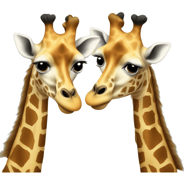 giraffe with two heads emoji