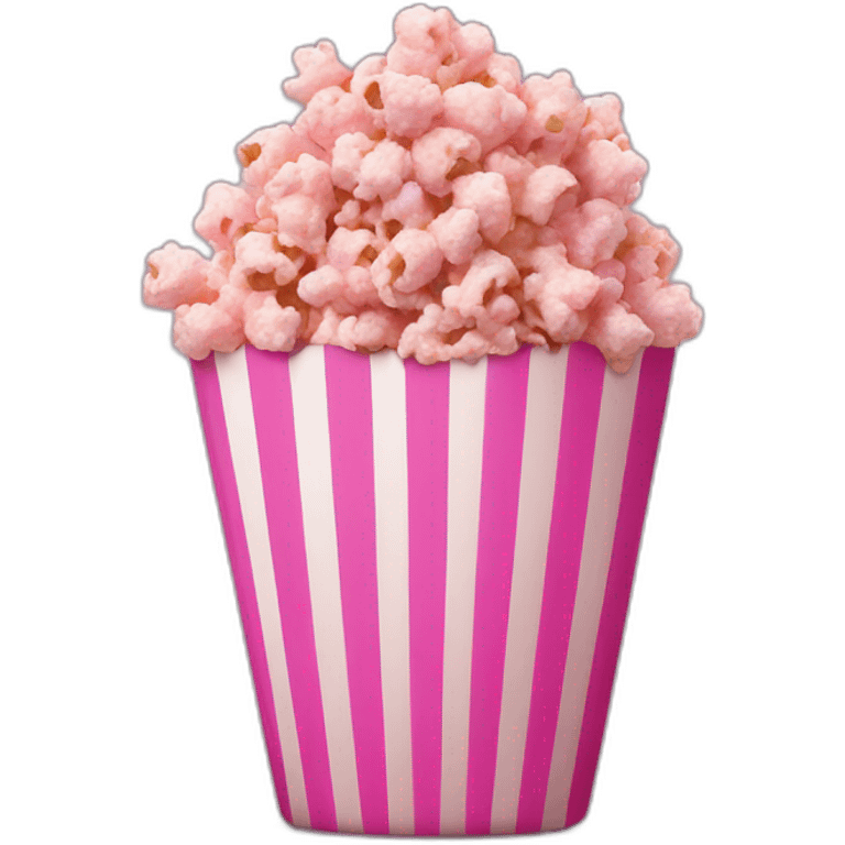 Pink popcorn  emoji