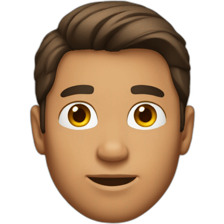 brunette man tanned emoji