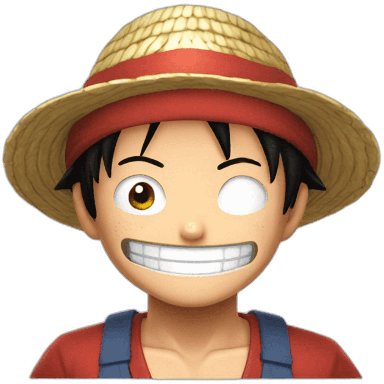 Luffy sur dracaufeu emoji