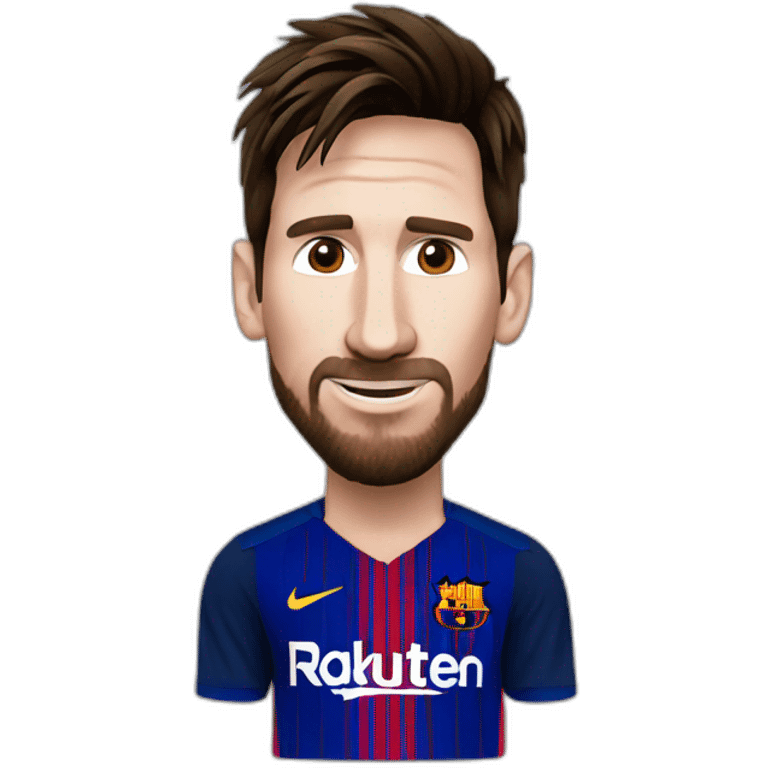 Lionel Messi avec une emoji