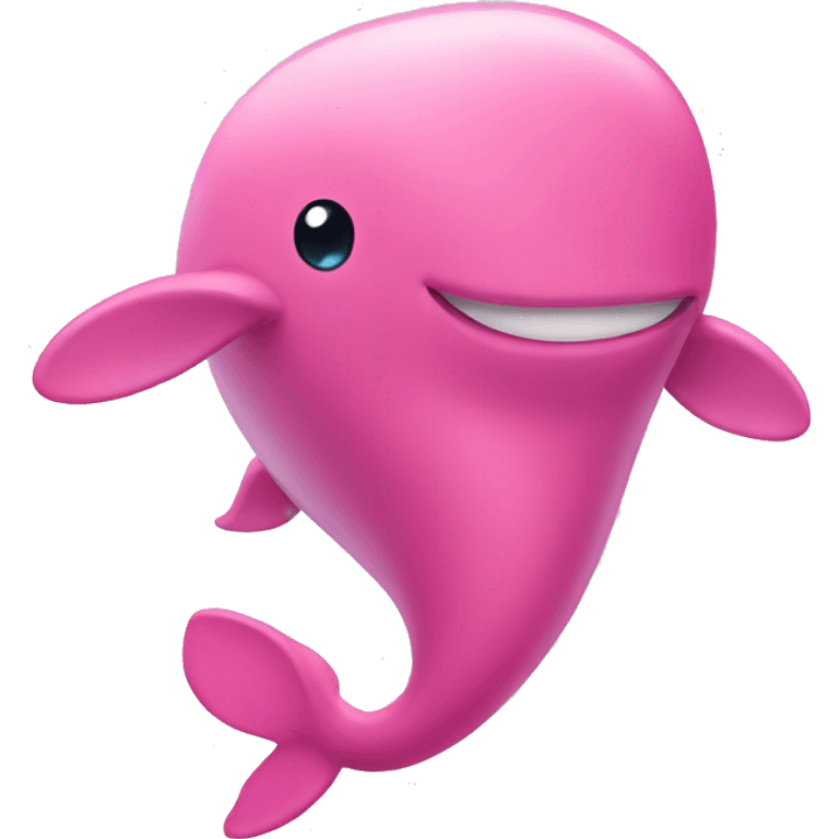 Pink whale emoji