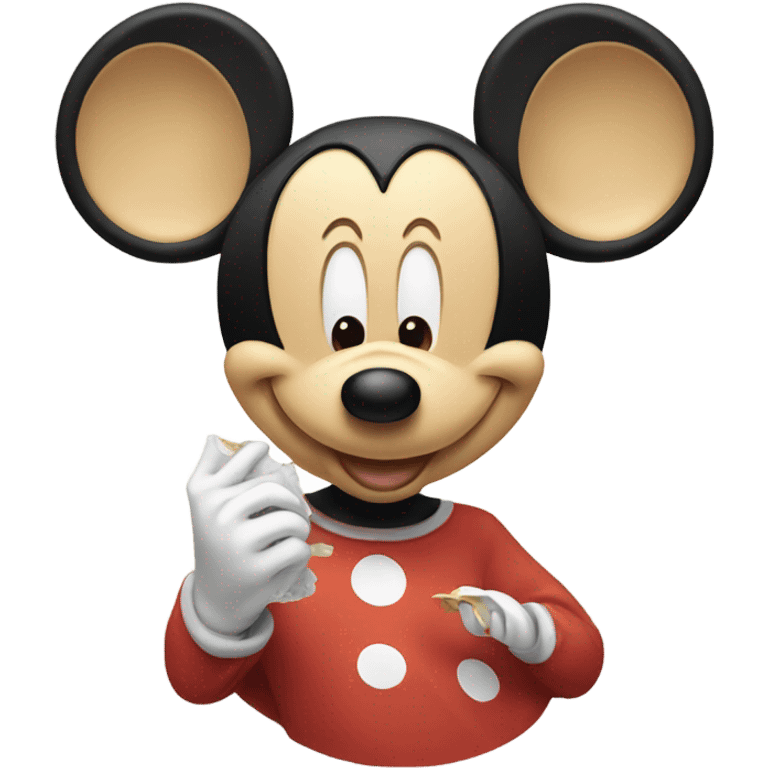 Disney Mickey eats  emoji