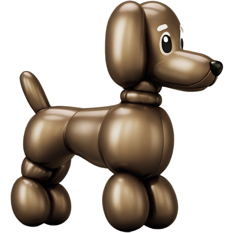 classic balloon dog made from a balloon emoji