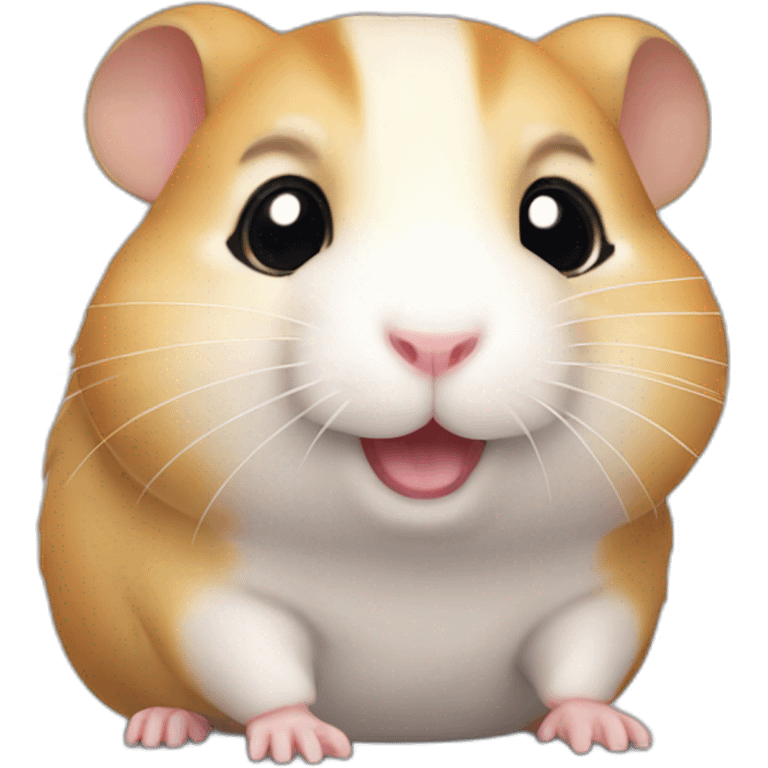 Hamster with chubby cheeks. emoji