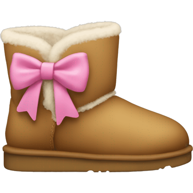 Mini uggs with a bow on the back emoji