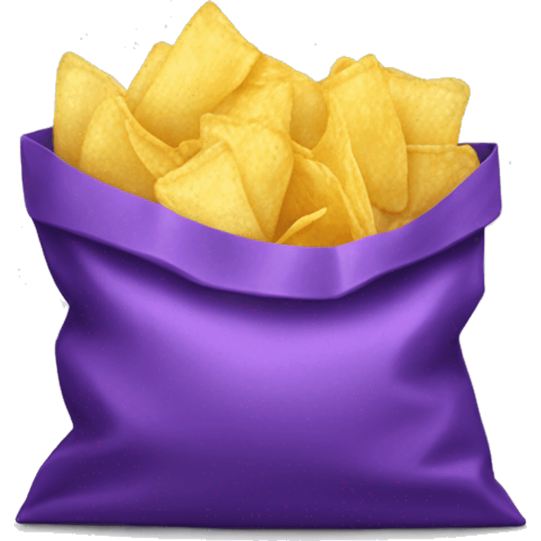 purple bag of chips emoji