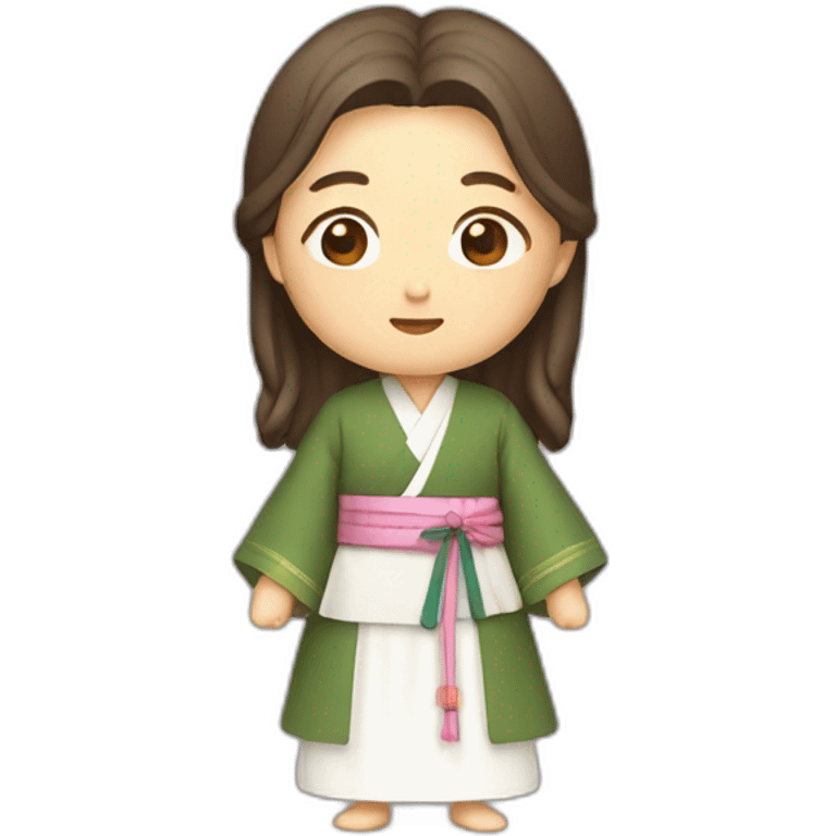 korean traditional hanbok jesus wears emoji