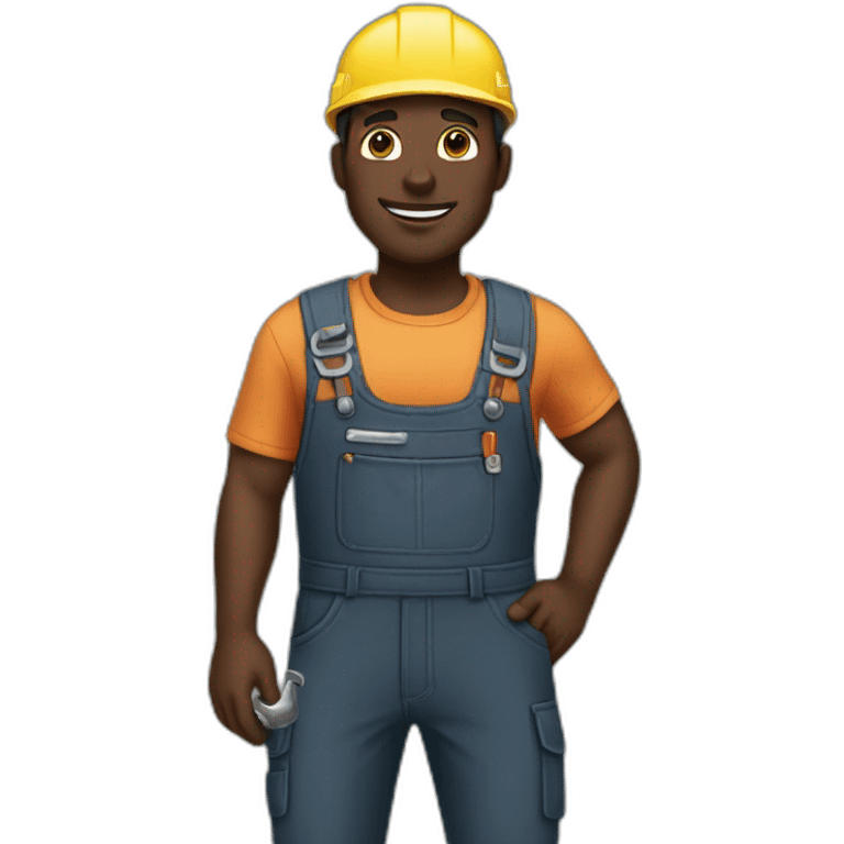 mechanic black skin emoji