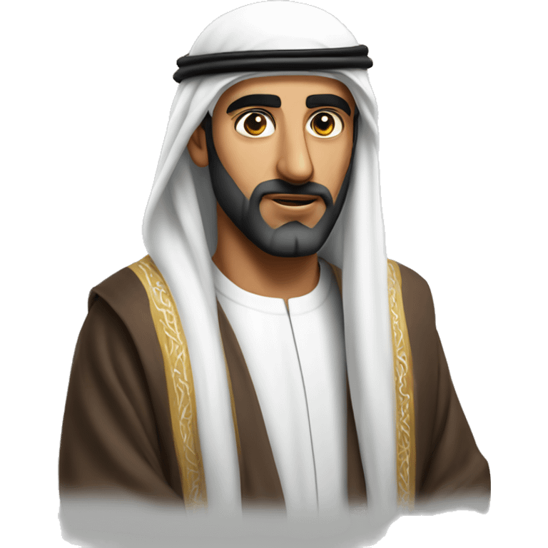 arab sheikh photorealistic serious emoji