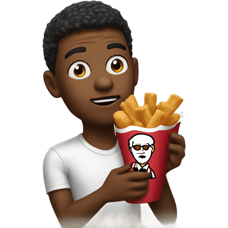 lil ranga eating kfc emoji