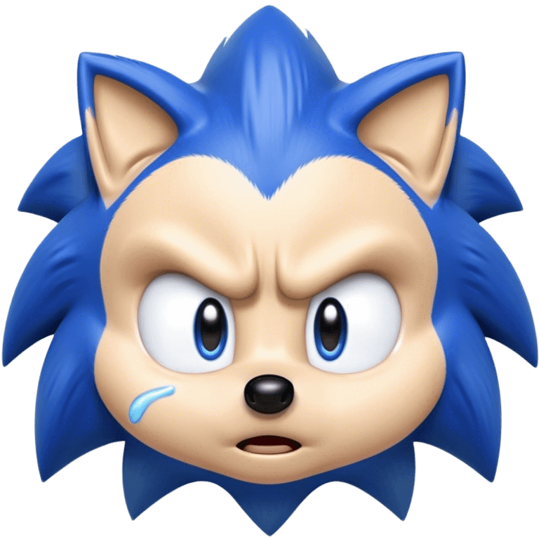 Sonic crying emoji