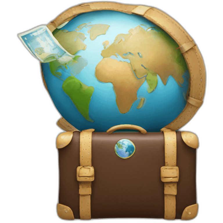 traveling the globe emoji