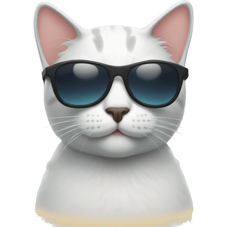 Cat with sunglasses emoji