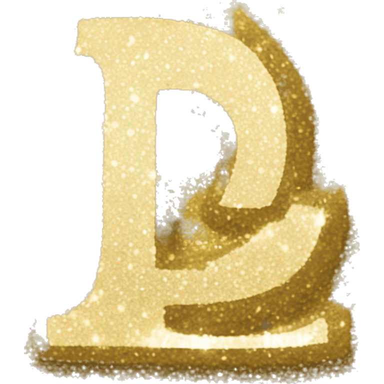 Glitter letter I emoji