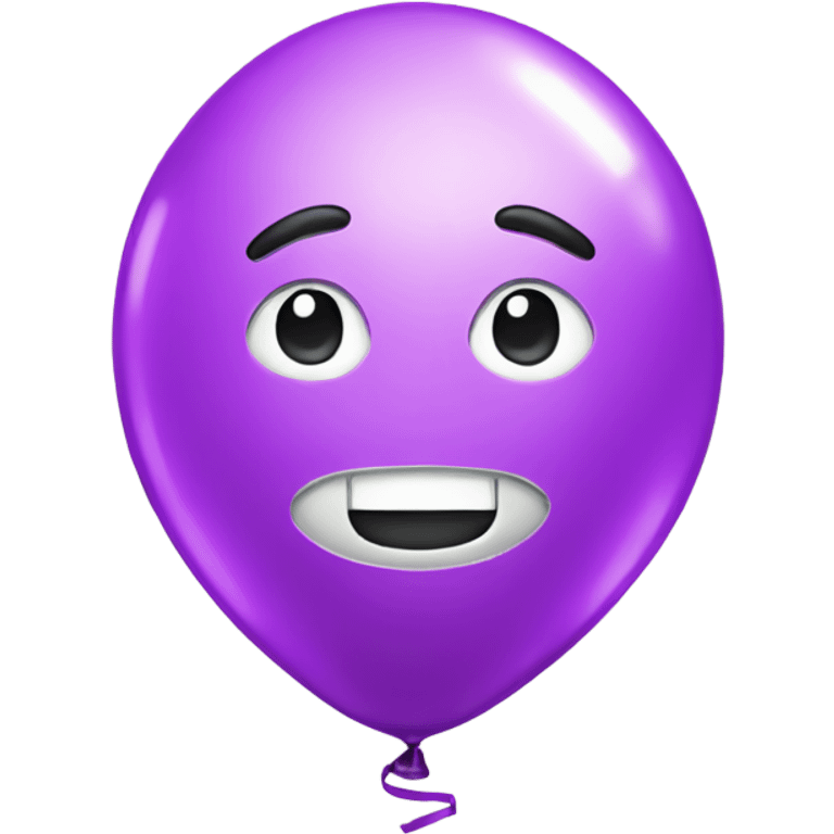 Foil balloon emoji