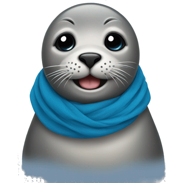  Seal with blue scarf emoji