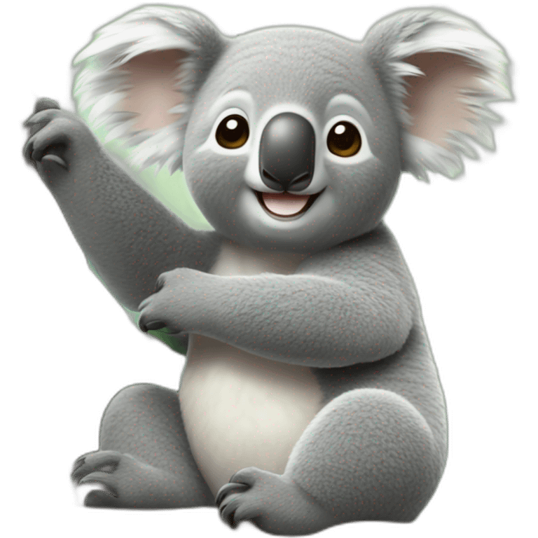 Koala qui fais des cœur emoji