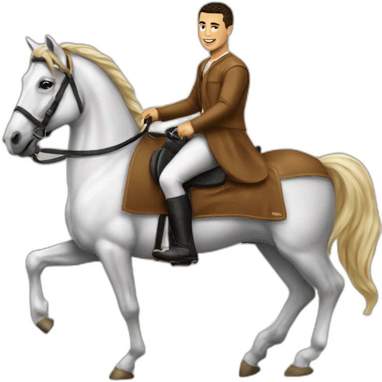 Ronaldo sur un cheval emoji