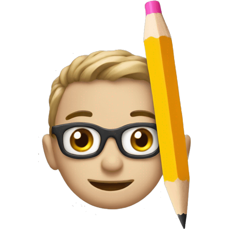 pencil on holiday emoji