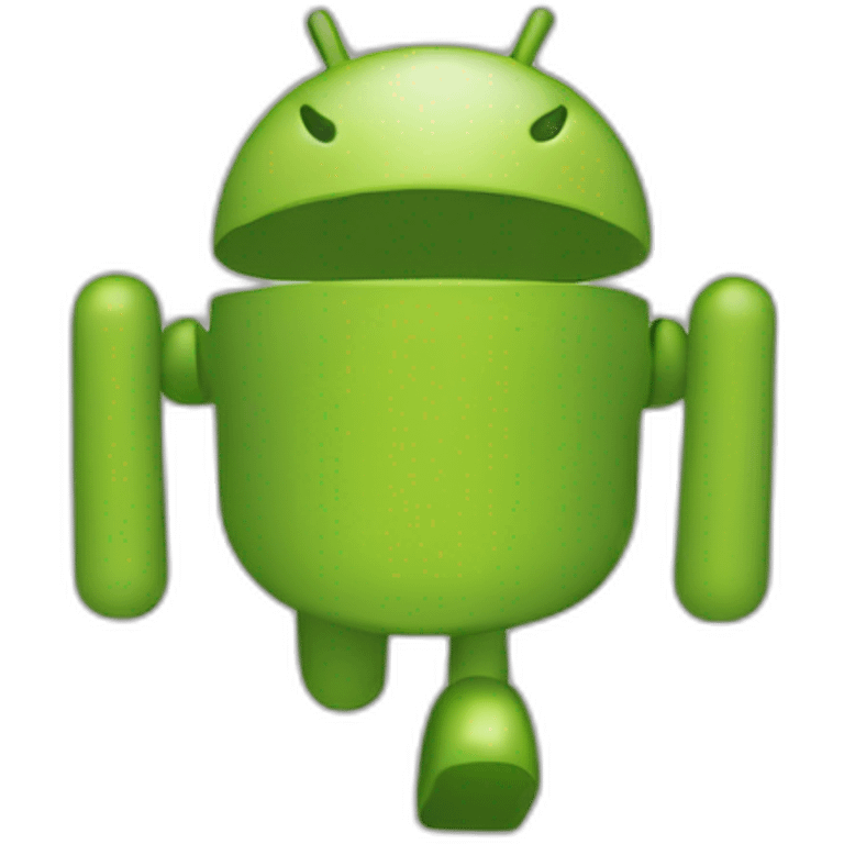 running google bugdroid logo emoji