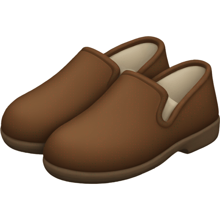 Brown slippers emoji