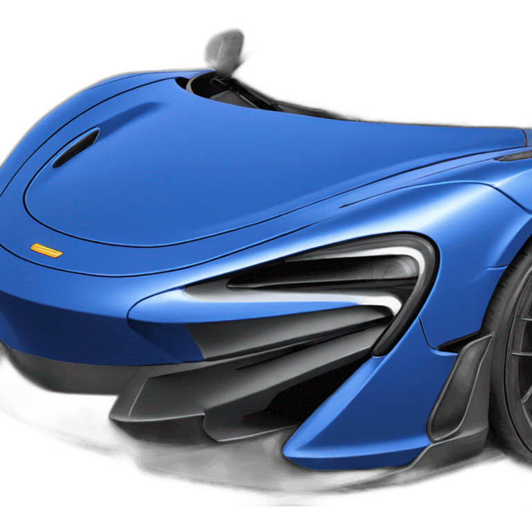 mclaren 600lt bleu emoji