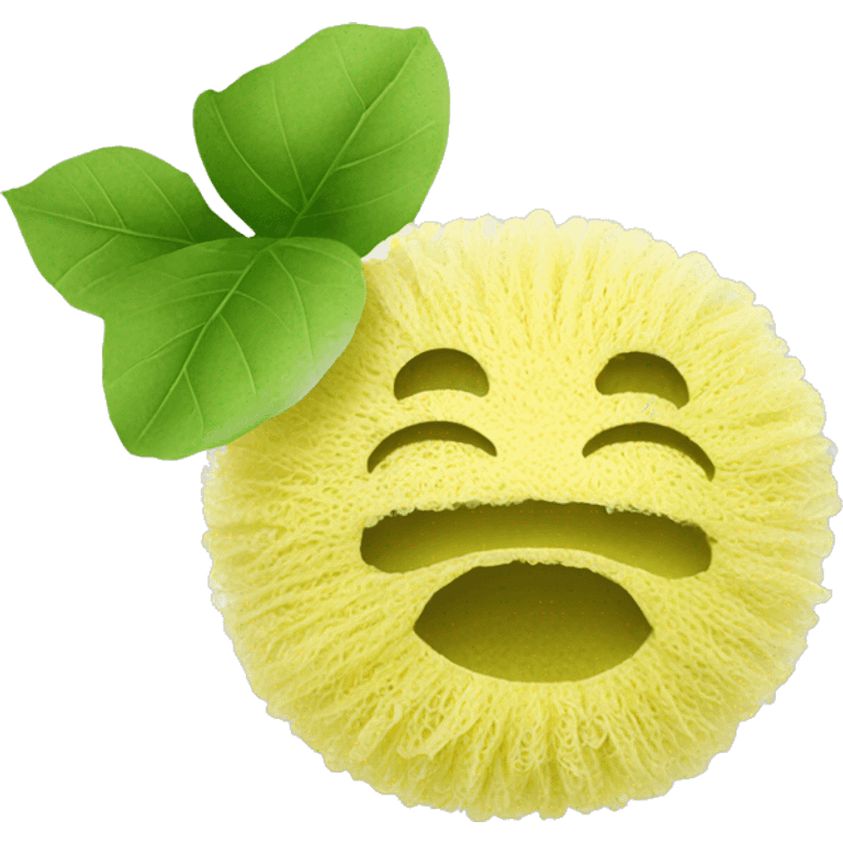 Synthetic mesh loofah emoji