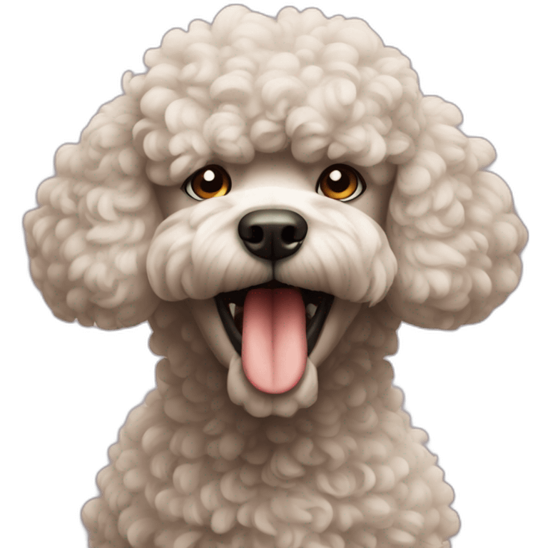 angry poodle emoji