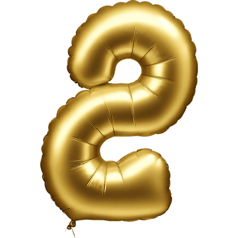 gold-balloon-shaped-like-number-1 emoji