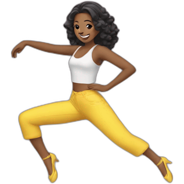 dancing fashionista emoji