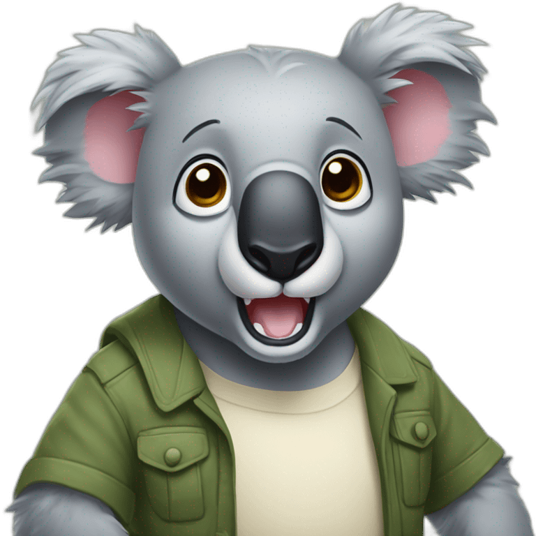 giant ferocious adorable koala emoji