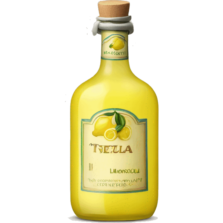 a single bottle of limoncello emoji