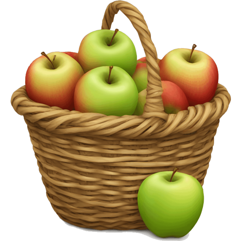 Basket of apples emoji