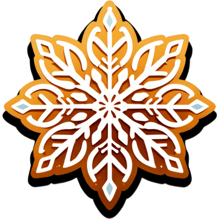 waffle with snowflake design beautiful finish emoji