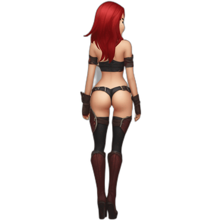 Katarina posing legs and ass sfw emoji