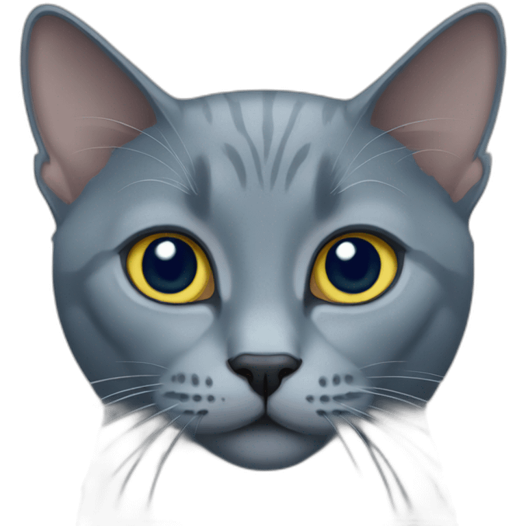 russian blue cat emoji