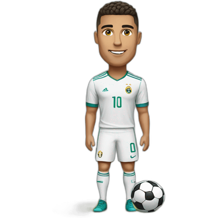 ronaldo with football emoji