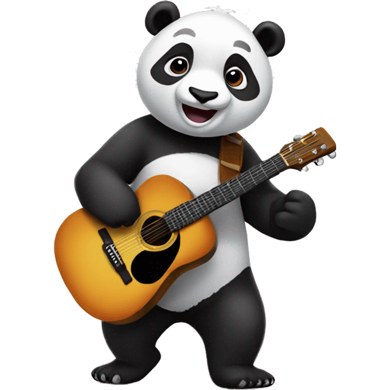 Panda with Guitar emoji